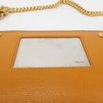 MIU MIU Leather Studs Chain Wallet Shoulder Bag Brown 5BP006 Used - 图片 21