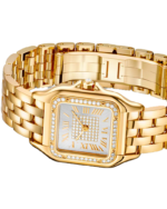 PANTHÈRE DE CARTIER WATCH SMALL MODEL, QUARTZ, YELLOW GOLD, DIAMONDS - 图片 3