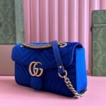 GG Velvet Small Marmont shoulder bag - 图片 3