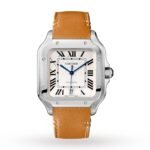 Cartier Santos De Cartier Watch Large Model, Automatic Movement, Steel, Interchangeable Metal And Leather Bracelets-P17310953 - 图片 2