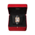 Cartier Santos-Dumont Watch Small Model, Quartz Movement, Rose Gold, Leather-P17311044 - 图片 2