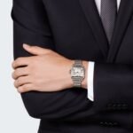 Cartier Santos De Cartier Watch Medium Model, Automatic Movement, Steel, Interchangeable Metal And Leather Bracelets-P17310952 - 图片 4