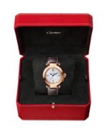 PASHA DE CARTIER, 35 MM, AUTOMATIC MOVEMENT, ROSE GOLD, 2 INTERCHANGEABLE LEATHER STRAPS - 图片 7