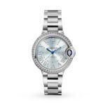 Cartier Ballon Bleu de Cartier watch 33 mm, automatic movement, steel, diamonds-P17311191