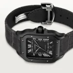 Cartier Santos De Cartier Watch Large Model, Automatic Movement, Steel, Adlc, Interchangeable Rubber And Leather Bracelets-P17311098 - 图片 5
