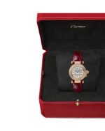 Pasha De Cartier, 30 Mm, Quartz, Rose Gold, Diamonds, 2 Interchangeable Leather Straps - 图片 8