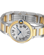 BALLON BLEU DE CARTIER WATCH 36 MM, AUTOMATIC MECHANICAL MOVEMENT, YELLOW GOLD, STEEL - 图片 3