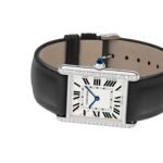 Cartier Tank Must watch, large model, quartz movement. Steel case, bezel set with 42 brilliant-cut diamonds-P17311176 - 图片 6