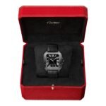 Cartier Santos De Cartier Watch Large Model, Automatic Movement, Steel, Adlc, Interchangeable Rubber And Leather Bracelets-P17311098 - 图片 3