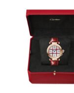 Pasha de Cartier watch, 35 mm, Automatic, Rose Gold, 2 Interchangeable Leather Straps - 图片 4