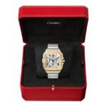 Cartier Santos De Cartier Chronograph Watch Extra-large Model, Automatic Movement, Yellow Gold, Steel, Interchangeable Metal And Rubber Bracelets-P17311000 - 图片 3
