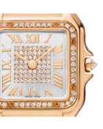 PANTHÈRE DE CARTIER WATCH MEDIUM MODEL, QUARTZ, ROSE GOLD, DIAMONDS - 图片 2
