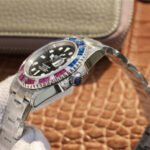 Rolex SUBMARINER SILVER BLUE / RED DIAMOND 40MM - 图片 9