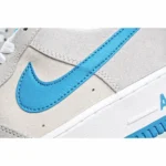 Nike Air Force 1 07 LV8 EMB Suede Grey Blue Hook - 图片 2