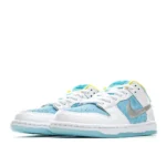FTC Skateboarding x Nike SB Dunk Low Pro QSLAGOON PULSE Diamond Silver Ice Blue - 图片 4