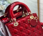 Cherry red lacquer, classic 5-panel 24cm - 图片 4