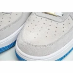 Nike Air Force 1 07 LV8 EMB Suede Grey Blue Hook - 图片 6