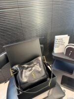JAMIE shoulder pouch in lambskin black - 图片 3