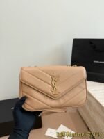 LOULOU in MATELASSÉ lambskin NATURAL TAN - 图片 3