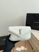LOULOU in MATELASSÉ lambskin white - 图片 2