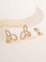 Lily Cluster Diamond Earrings, Large - 图片 2