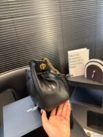 JAMIE shoulder pouch in lambskin black - 图片 2