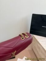 LOULOU in MATELASSÉ lambskin DEEPLY RED - 图片 5