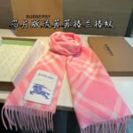 Check Cashmere Scarf pink - 图片 4