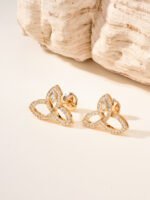 Lily Cluster Diamond Earrings, Large - 图片 3