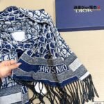 Dior Oblique Scarf blue - 图片 3