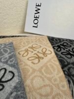 Scarf in wool and cashmere White/Beige - 图片 8