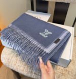 LV Scarf blue&pink - 图片 11