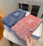 LV Scarf blue&pink