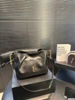 JAMIE shoulder pouch in lambskin black - 图片 8