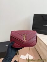 LOULOU in MATELASSÉ lambskin DEEPLY RED - 图片 7