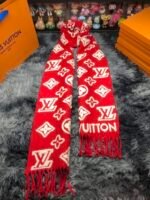 LV 3D Scarf red - 图片 5