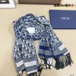 Dior Oblique Scarf blue - 图片 4