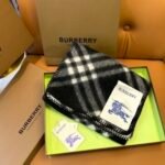 Check Wool Scarf Black - 图片 7