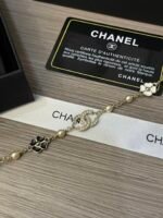 25p black and white camellia choker - 图片 8