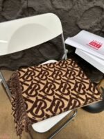 brown letter scarf