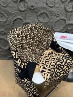 brown letter scarf - 图片 4