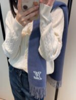 LV Scarf blue&pink - 图片 8