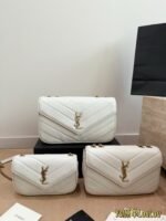 LOULOU in MATELASSÉ lambskin white