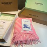 Check Cashmere Scarf pink - 图片 14
