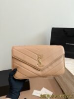 LOULOU in MATELASSÉ lambskin NATURAL TAN - 图片 7