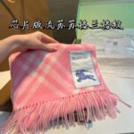 Check Cashmere Scarf pink - 图片 16