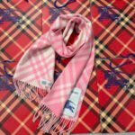 Check Cashmere Scarf pink - 图片 18