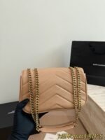 LOULOU in MATELASSÉ lambskin NATURAL TAN - 图片 8