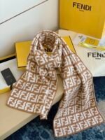 Ivory wool and cashmere scarf - 图片 3