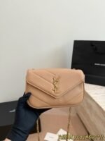 LOULOU in MATELASSÉ lambskin NATURAL TAN - 图片 11